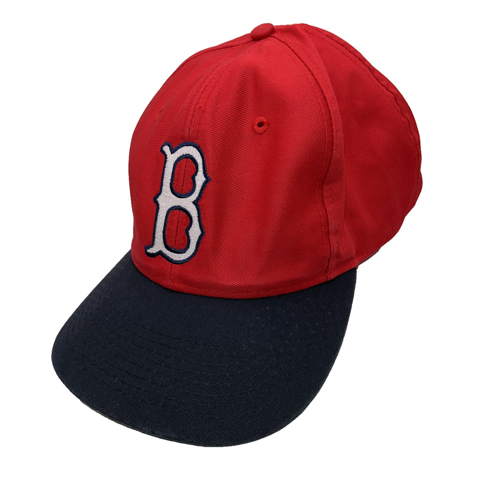 Boston Red Sox Snapback Hat Logo 7 MLB Cap Signed Inside Brim OSFA Vintage - Picture 3 of 9